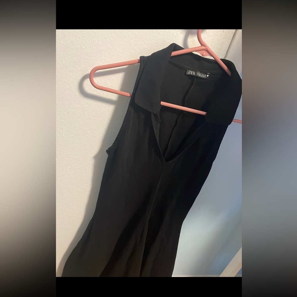 Zara mini dress , black fit and flare. New , took tags off , but never wore.